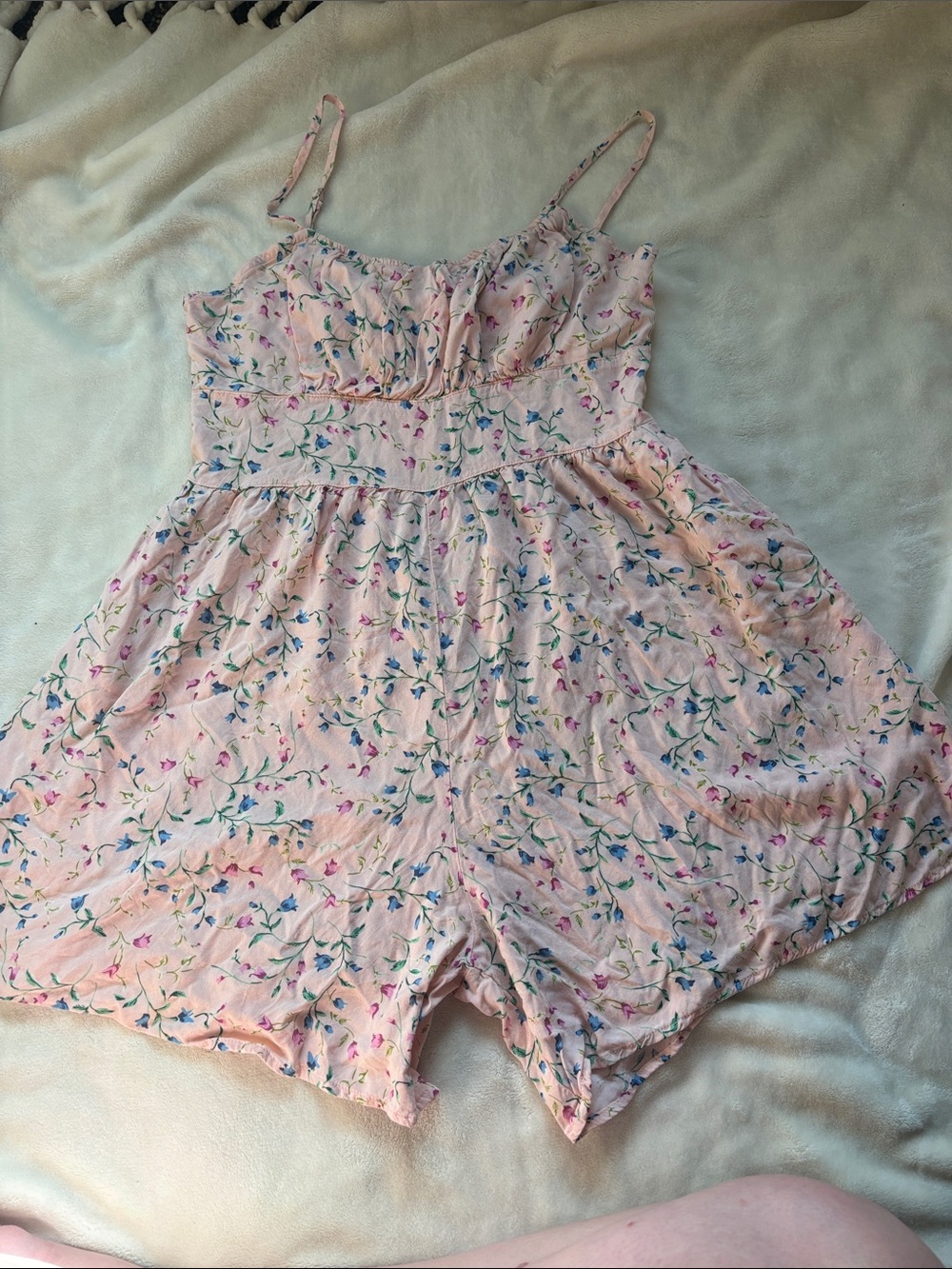 Floral Open Back Romper